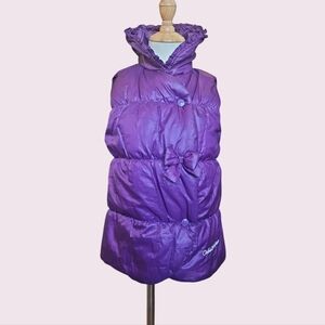 Calvin Klein Girls Puffer Vest Purple Size 6
